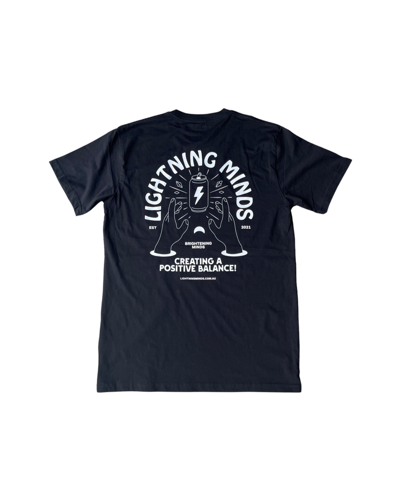 "REACHING HANDS" BLACK TEE